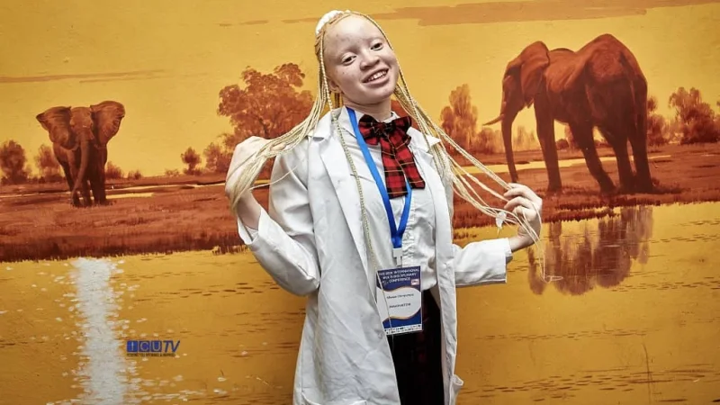 Zambia's 15 Year Old Innovator Creates Life-changing Sunscreen For People With Albinism.